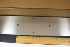4″ X 16″ Commercial Door Pull Handle with Stainless Steel Plate NOS