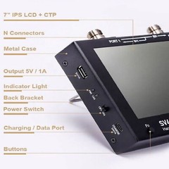 SV4401A 50KHz-4.4GHz VNA Vector Network Analyzer 7inch Touch Lcd 100dB Dynamic