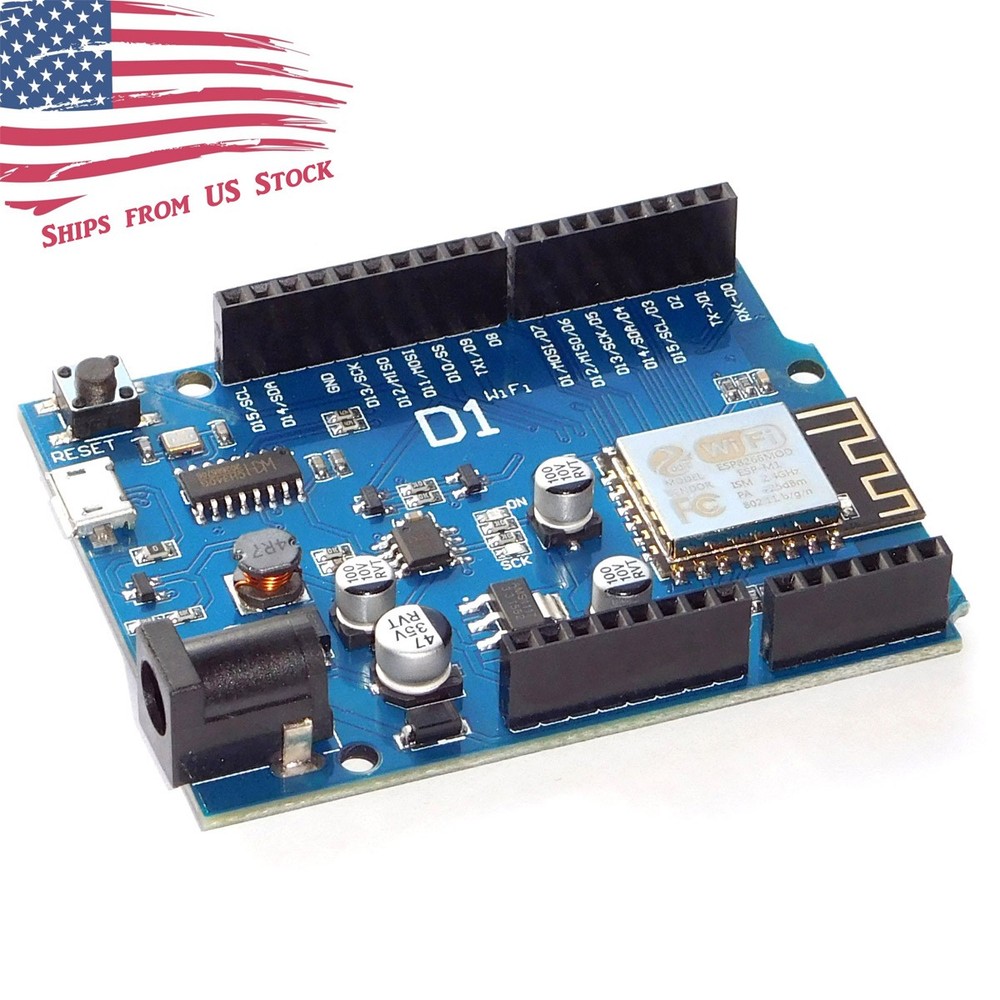 WeMos D1 CH340 WiFi Arduino UNO R3-Compatible Development Board ESP8266 ESP-12F