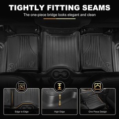 Aomsazto Floor Mats For 2013-2018 Dodge Ram 1500/2500/3500 Crew Cab All Weather