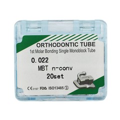 20 sets dental Tubos bucales de ortodoncia 1st 2nd Molar MBT Roth 022 Bondable