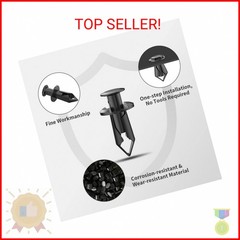 Alpha Rider 100pcs 8mm Fender ATV Push Retainer Clips Fastener for Honda Suzuki