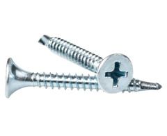 Phillips Flat Head #6-20x 1-5/8″ Self Drilling Sheet Metal Tek Screws Zinc, 5000