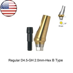 Regular 17°Angulated Angled Anatomic Abutment Osstem Hiossen Implants Ø4.5/5.0mm