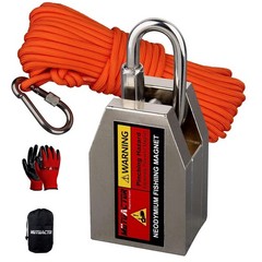 Three Sides Fishing Magnet Kit Strong Powerful Combined 1200Lb, Super Strong Neo
