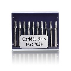 Dental Surgical Tungsten Carbide Burs FLAT END TAPER Fissure 702 FG FGOS 25/28mm
