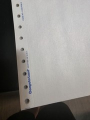 Dot Matrix Tractor Feed Computer Paper — Approx 17lbs 9.5 X11