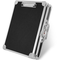 13x10x2.75 Inch Aluminum Briefcase Key Lock Clipboard Storage Box Case Protect