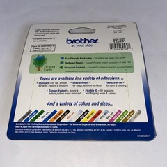BROTHER TZe-231 12mm 1/2″ LABEL CASSETTE BLACK PRINT WHITE TAPE ORIGINAL Pack