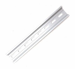 10 Pieces DIN Rail Slotted Aluminum RoHS 8 in. long 35mm 7.5mm 6.67 ft. Total