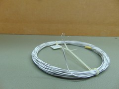25 feet 24 AWG Silver Plated copper PTFE Wire White/Gray 7 strand SPC