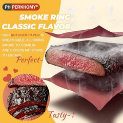 PH PERKHOMY Pink Butcher Paper Roll 18″ X 1200″ (100′) for Smoker BBQ Grilling S