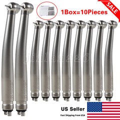 10 Pcs NSK Style Dental High Speed Handpiece Push Button Type 4Hole
