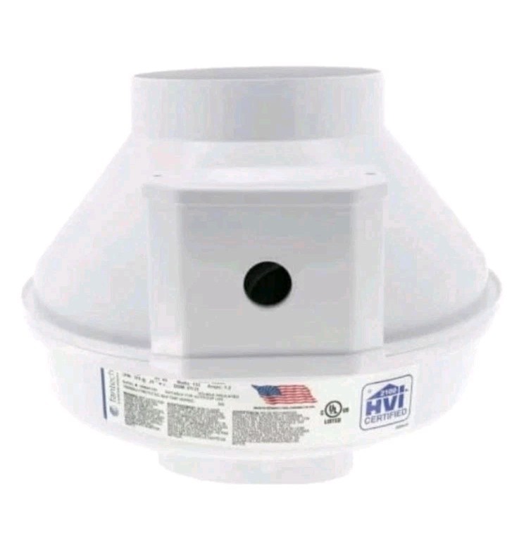 Fantech RN3 Whisper Quiet Radon Midigation Fan 89053 – FR150 HP2190 HP220 HP190