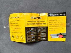 new pair(2) of JFONG 2 conductor 20 Gauge 100ft(200 tot) Copper electronic Cable
