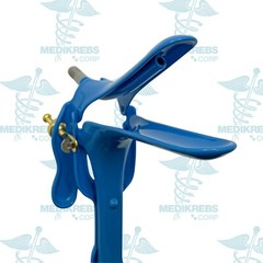 Grave Vaginal Speculum – Blue Teflon Cover w/ Suction Tube SMALL