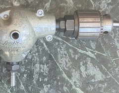 Vintage Babco 2T01 Right Angle Drill Drive Jacobs 7B Chuck w/ Genuine N1 Key USA