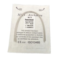 Dental Orthodontic Heat Thermal Activated Niti Rectangular Arch Wires Arcs