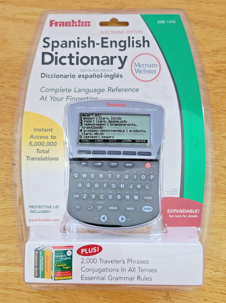 Franklin Spanish English Dictionary DBE-1470 Electronic Brand NEW in Packing