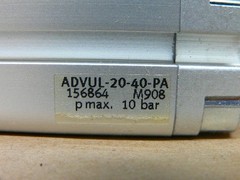 New Festo Advul-20-40-Pa Compact Cylinder 156864V708 Advul2040pa