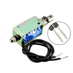 DC 12V 300mA 5N Push Pull Type Open Frame Linear Motion Solenoid Electromagnet