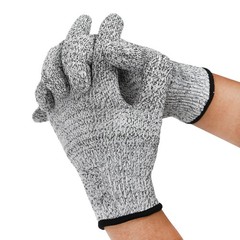 4 Pairs Level 5 Anti-cut Gloves Safety Cut Proof Stab Resistant Kitchen Butcher
