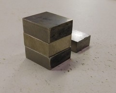 4 Machinist Tool Bit Setup Blocks. New, Cobalt. 1 1/8″ W x 1/2″ H x 1 1/4″ L &1″