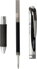 Pentel EnerGel RTX Retractable Liquid Gel Pen, 2 Count (Pack of 1), Black