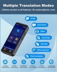 iTour D-Pro AI Dual-Screen Translator, Detachable, Real-Time Voice Translator