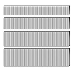 HW HAMWOO 18 Gauge 1/4″ Narrow Crown Staples,1/2″,3/4″,1″,1-1/4″:2400pcs | 18…