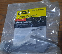 Stanley Commercial Door Holder 4″ Classic Solid Brass – color Black S839-795