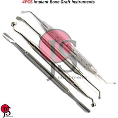 Bone Graft Plugger Packer Spoon Compactor Dental Implant Grafting Instruments