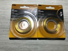 2 PK Soft Brass Wire 28 Gauge, 75 Feet