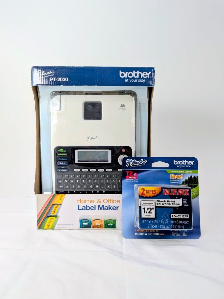 Brother P-Touch PT-2030 Label Maker with TZe-2312PK