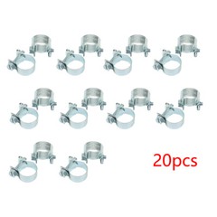 High Quality 20 Pack 3/8 Inch Fuel Injection Hose Clamp Auto Fuel Clamps