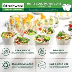 Coffee Cups 4 oz [100 Pack] Disposable Paper Cups for Mouthwash Cups, Hot Paper