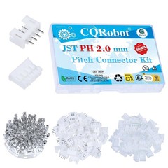 JST PH 2.0mm Pitch 4-Pin Connector Kit: Male/Female with Crimp Terminals