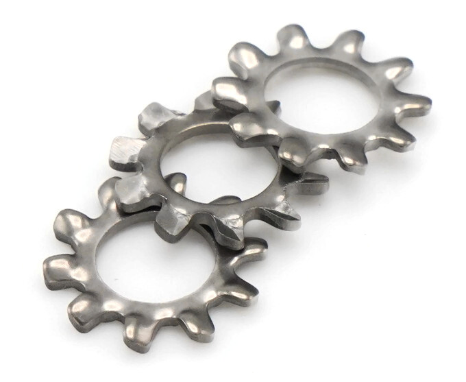 Stainless Steel Lock Washers External Tooth Star Washer – Metric Sizes M4 to M12