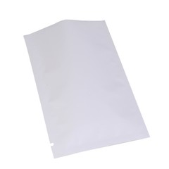 Many Sizes for Matte White Flat Foil Mylar Heat-Sealable Open Top Pouch Bag W02