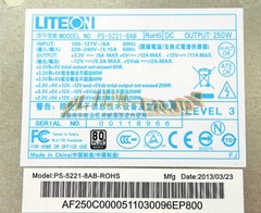 1PC For Yuanxing LITEON PS-5221-8AB 250W Power Supply