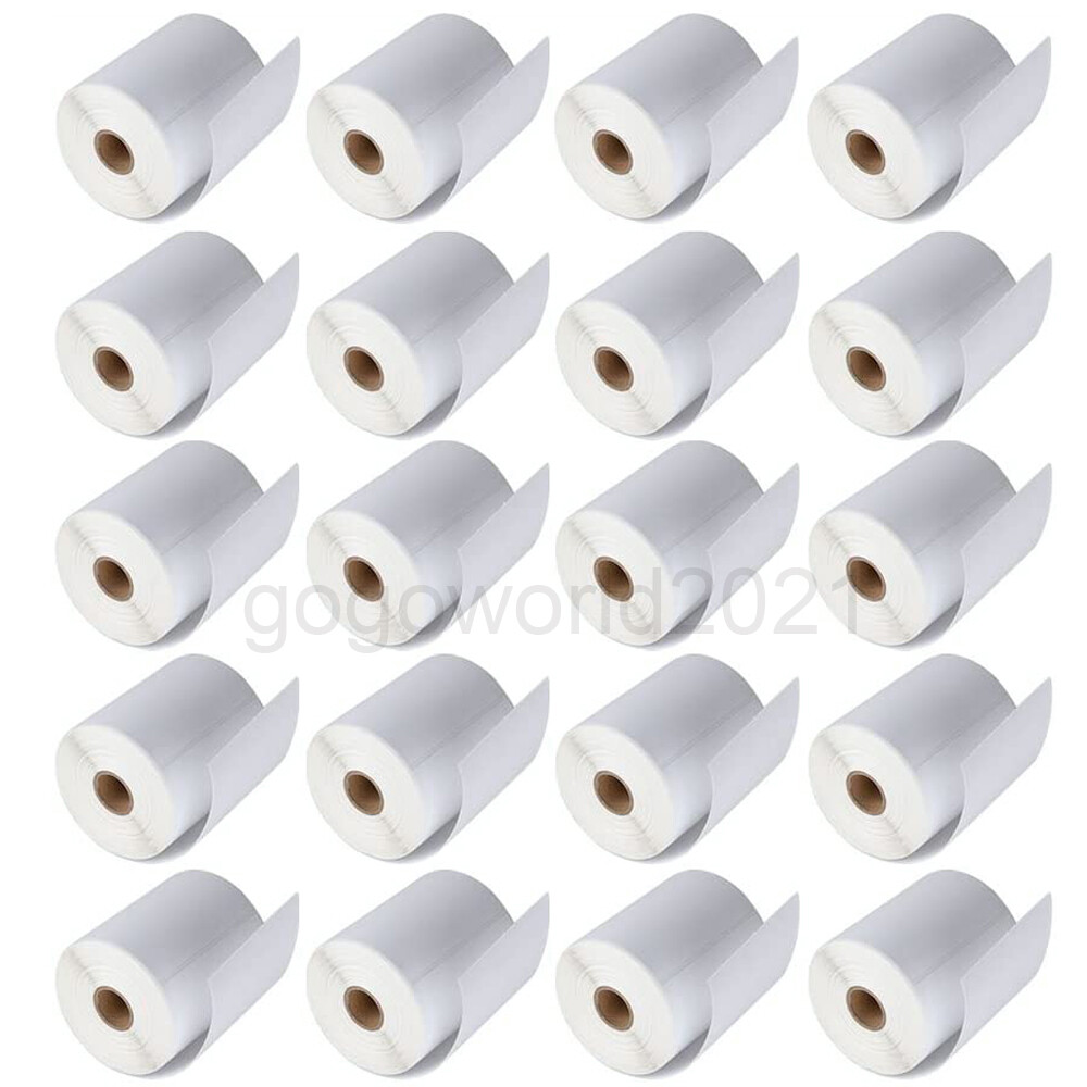 20-200 Rolls 4″x6″ 250 Direct Thermal Shipping Labels For Zebra & Rollo Printers