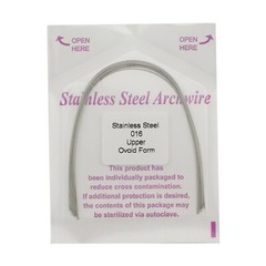 Dental Orthodontic Arch Wires Stainless Steel Round Ovoid Form Upper Lower 012