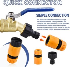 IBC Tote Hose Adapter 2″ Camlock to 3/4″ Garden Hose Male Fitting Pack