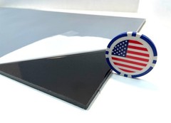 Polycarbonate Plastic Sheet Black 3/16″ x 12″ x 12″ , Lexan panel
