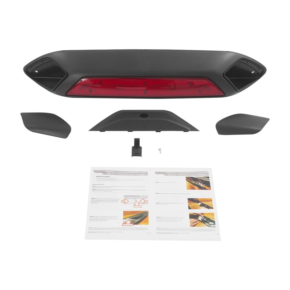 LED 3rd Brake Light 2018-2019 Ford Transit 150 250 350 350HD Red Lens Black