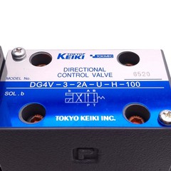 Tokyo Keiki DG4V-3-2A-U-H-100 Solenoid Valve, 35MPa, 3/8in NPT, 24VDC Coil