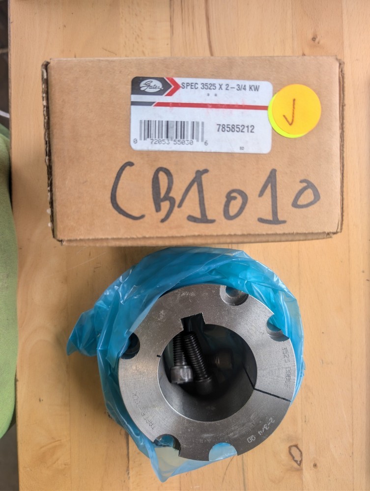 NEW Gates 3525 Taper Lock Bushing 2-3/4″ Bore 78585212 3525×2-3/4 NIB with Screw