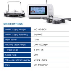AZDENT Dental Piezo Bone Surgery & Implant Motor 2 IN 1 Bone Cutter Touch Screen