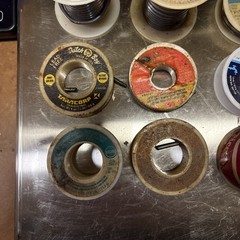 Lot of Solder Spools Over 2 Pounds! Various Sizes 9 Rolls Used