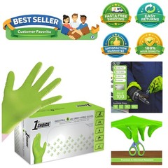 Ambidextrous 6 Mil Nitrile Gloves – Durable and Latex-Free for Mechanics (XL)